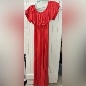 Red/Orange Maxi Dress